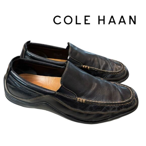 Cole Haan Men\'s C03557 Tucker Dark Brown Venetian Leather Slip-on Loafers 10 main image 5